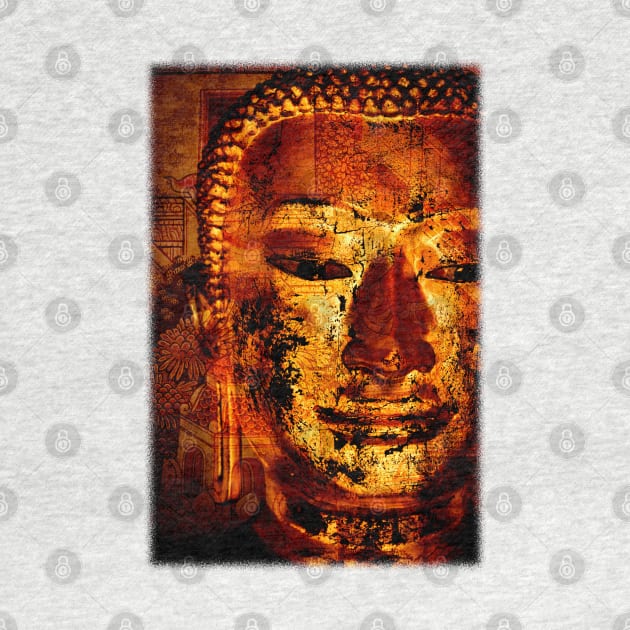 The Lord Buddha - Abstract Illustration Of The Face Of The Lord by VintCam